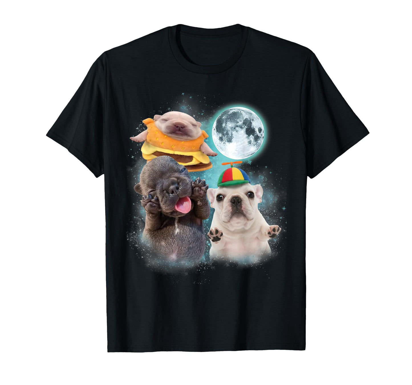 Three Pibble Moon Funny Pibble Meme for Men Women Kids T-Shirt