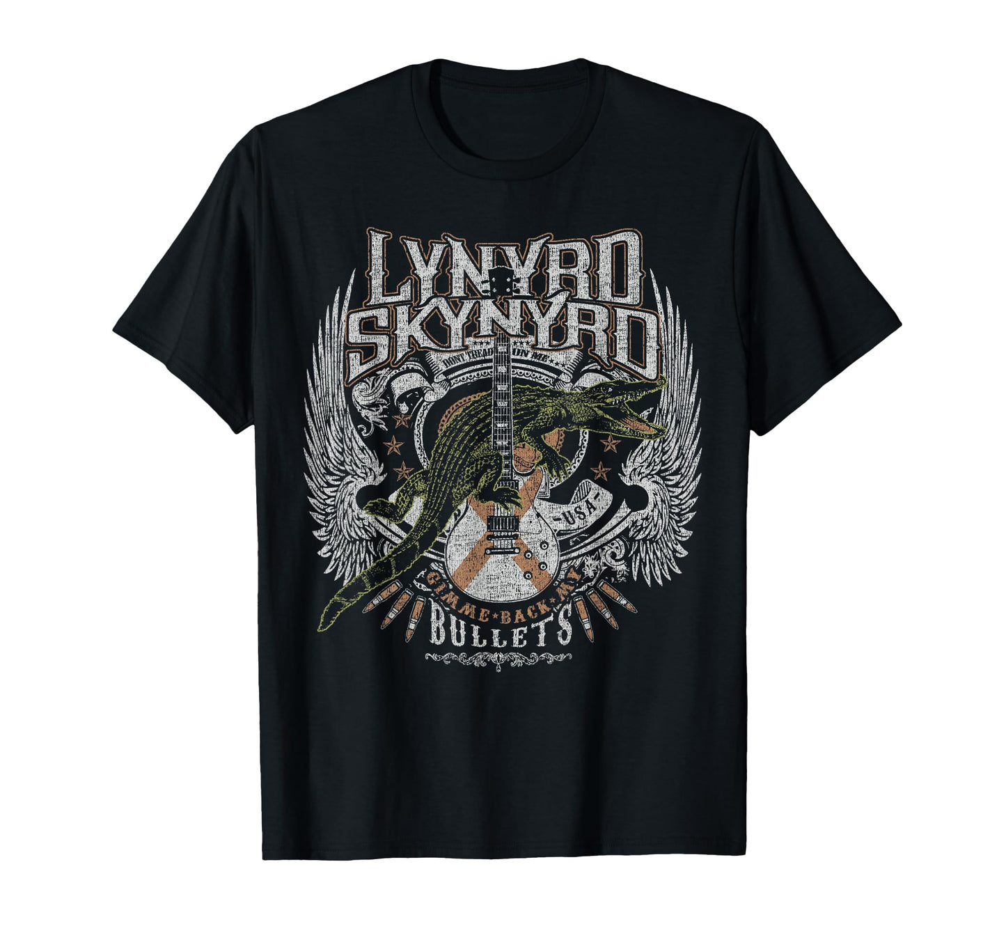 Lynyrd Skynyrd Croc Rock Bullet Tread On Me Country Southern T-Shirt