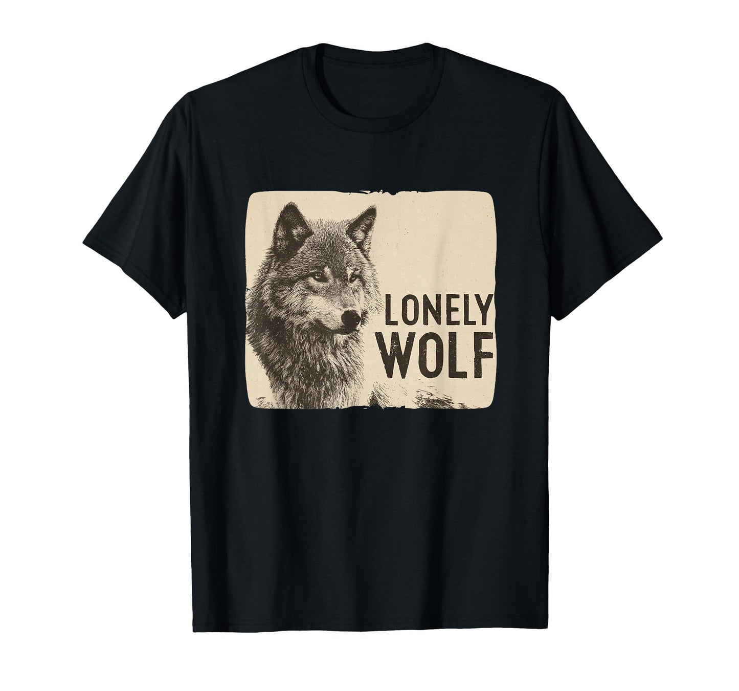 Nice Lonely Wolf Speech Costume T-Shirt