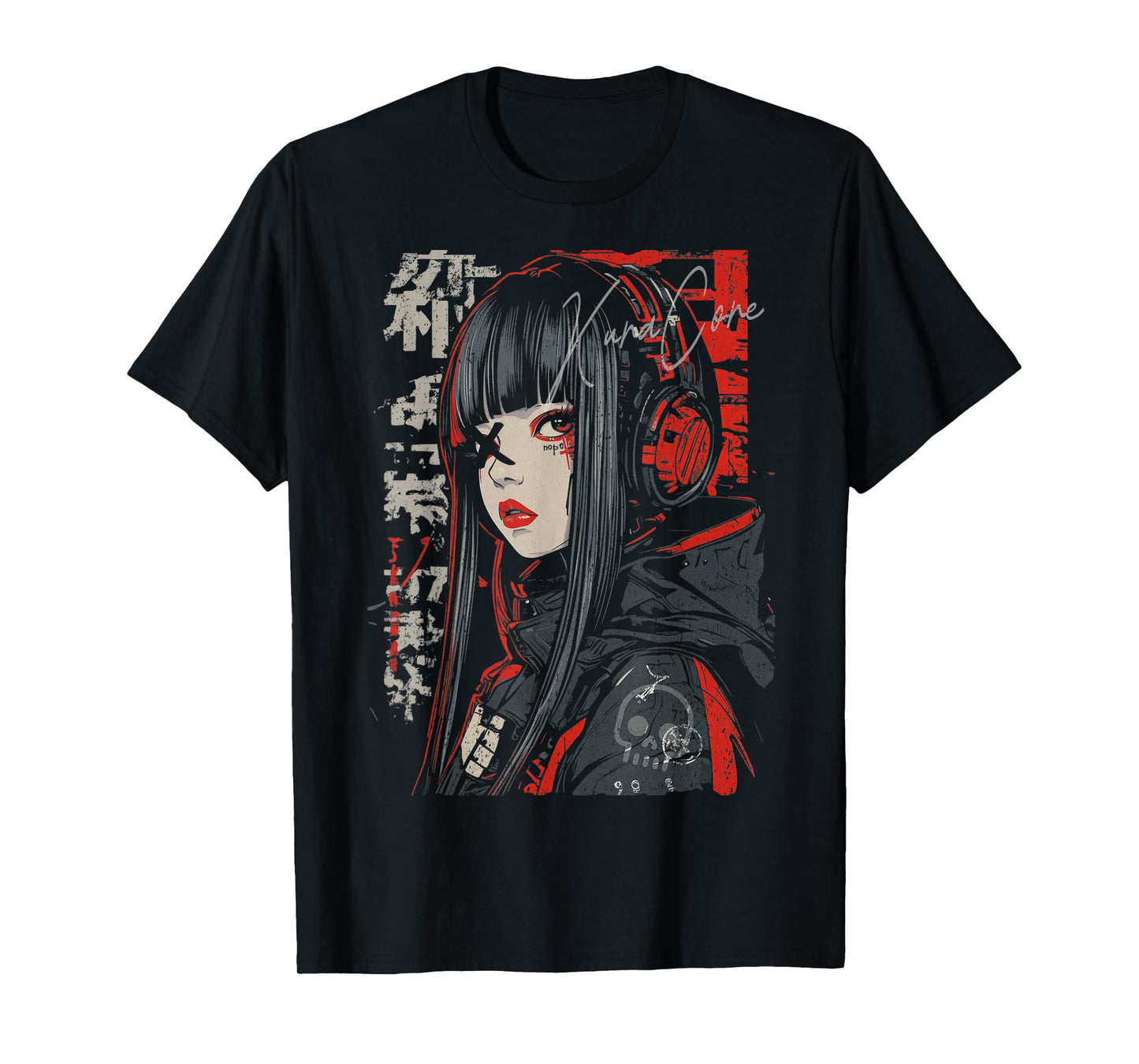 Japanese Streetwear Cyberpunk Y2K Techwear Retro Manga Anime T-Shirt