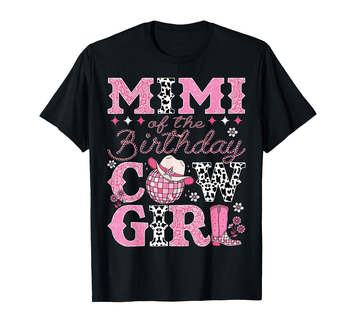 Mimi Of The Birthday CowGirl Rodeo Mimi Bday Party T-Shirt