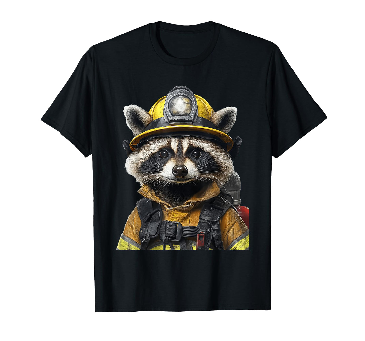 Raccoon Fireman T-Shirt