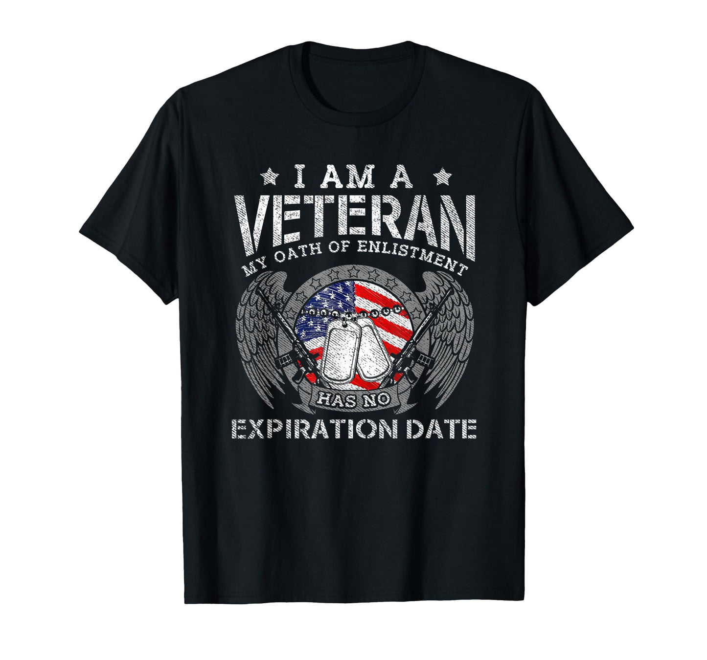 Retro I Am A Veteran My Oath Enlistment Has No Expiration T-Shirt