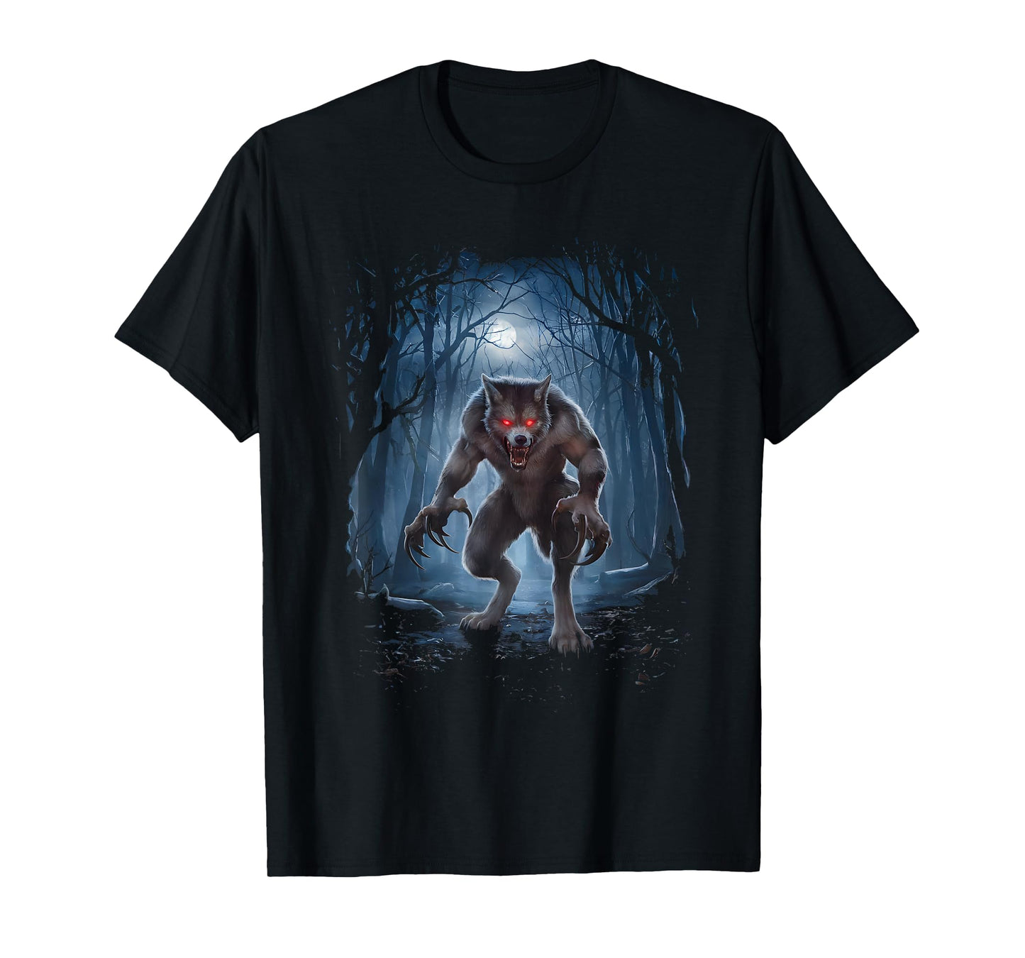 Werewolf Creature Cryptid Cryptozoology Folklore Wolf Man T-Shirt