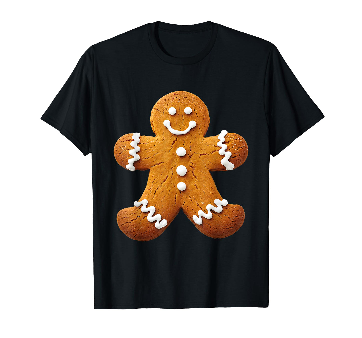 Gingerbread Man Costume Funny Halloween Christmas Graphic T-Shirt