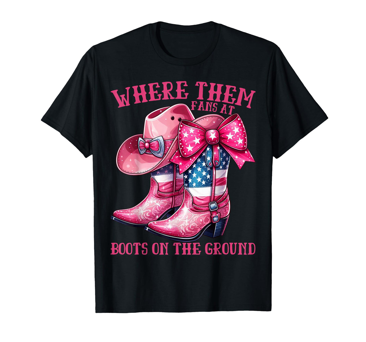 Where Them Fans On Da Ground Cowgirl T-Shirt