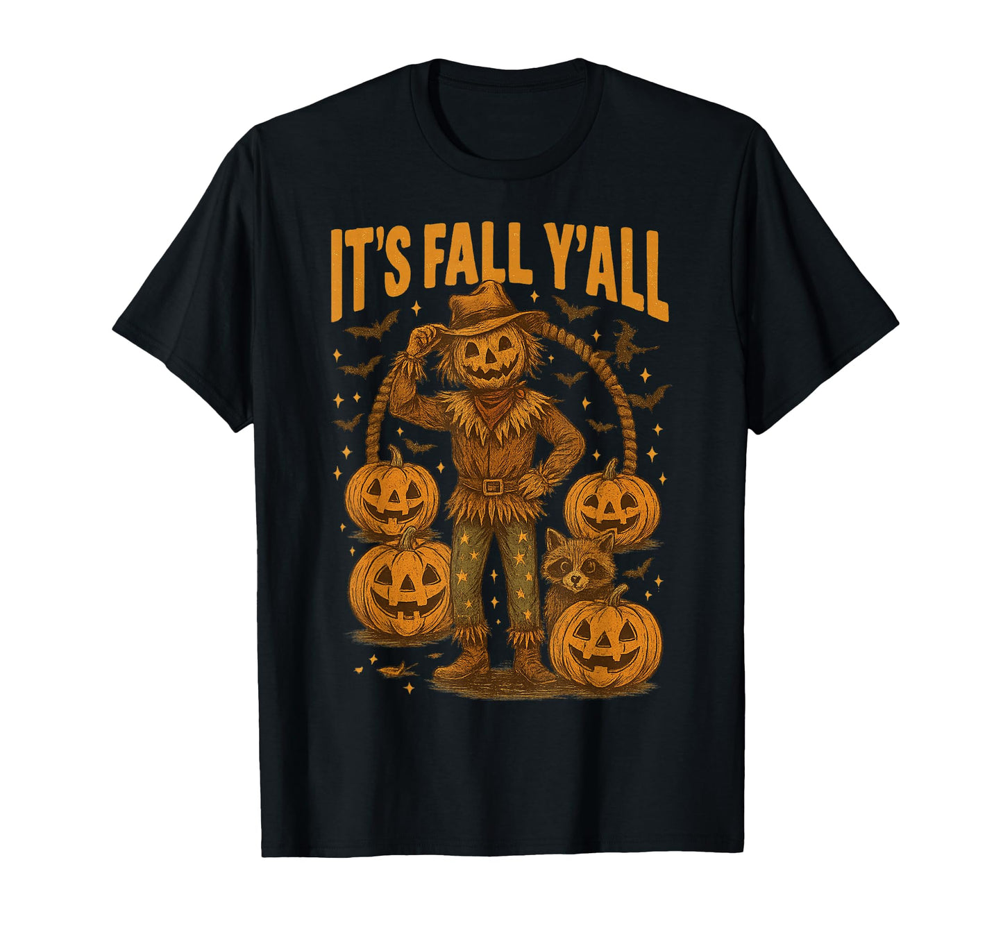 It's Fall Yall Thankful Grateful Scarecrow Thanksgiving PUM T-Shirt