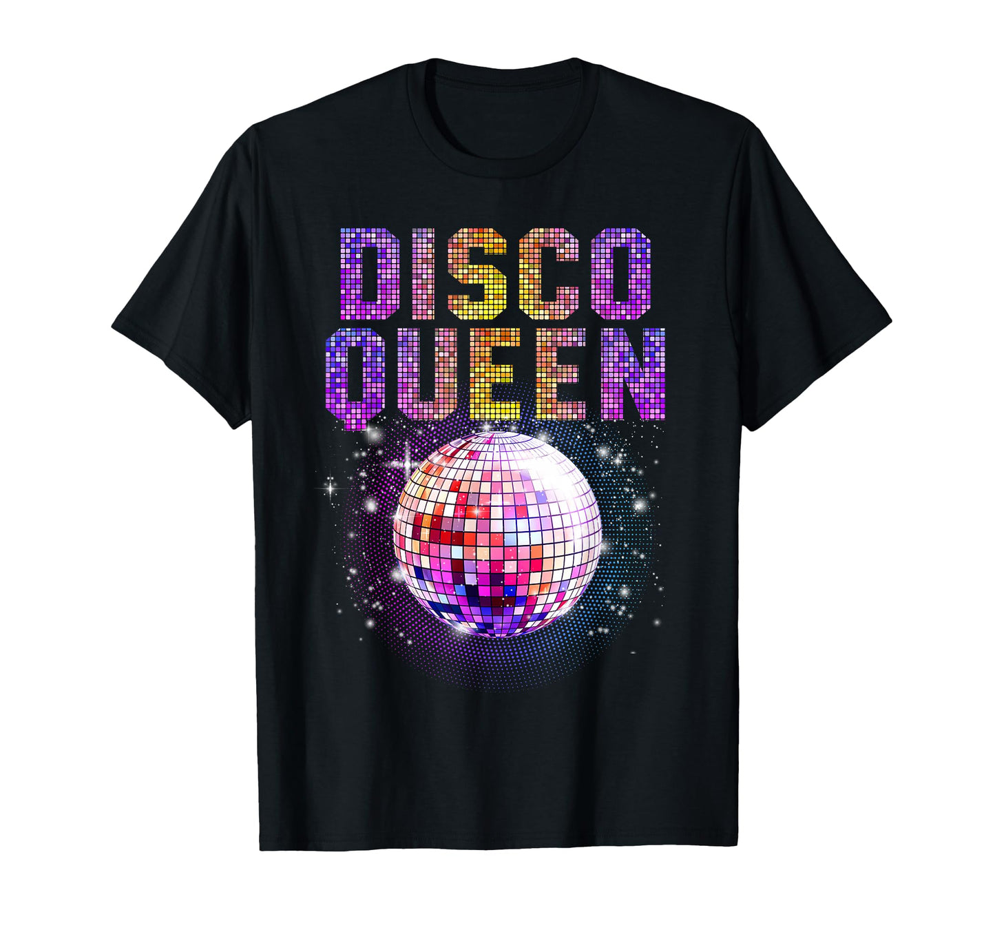 Disco Queen Art for Women Girls Funk Music Disco Dancing T-Shirt