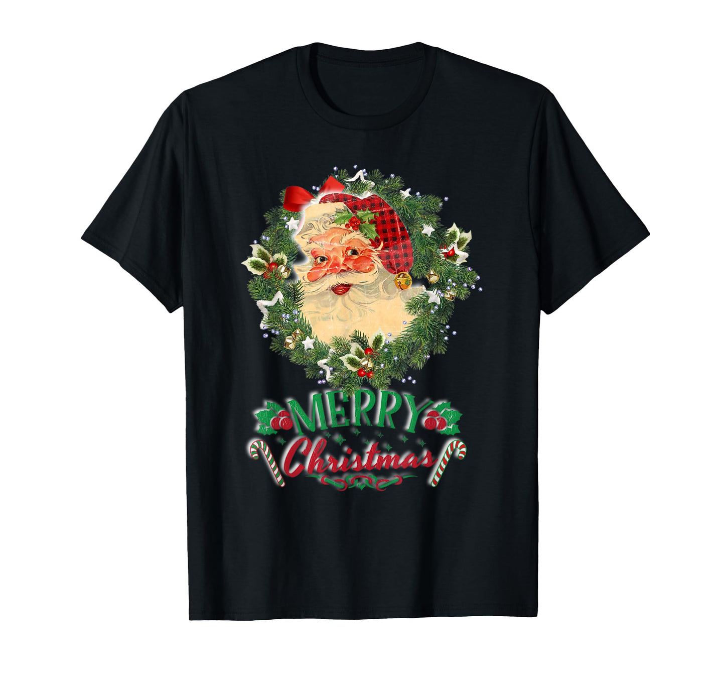 Vintage Santa Claus St Nicholas Old Fashioned Christmas T-Shirt