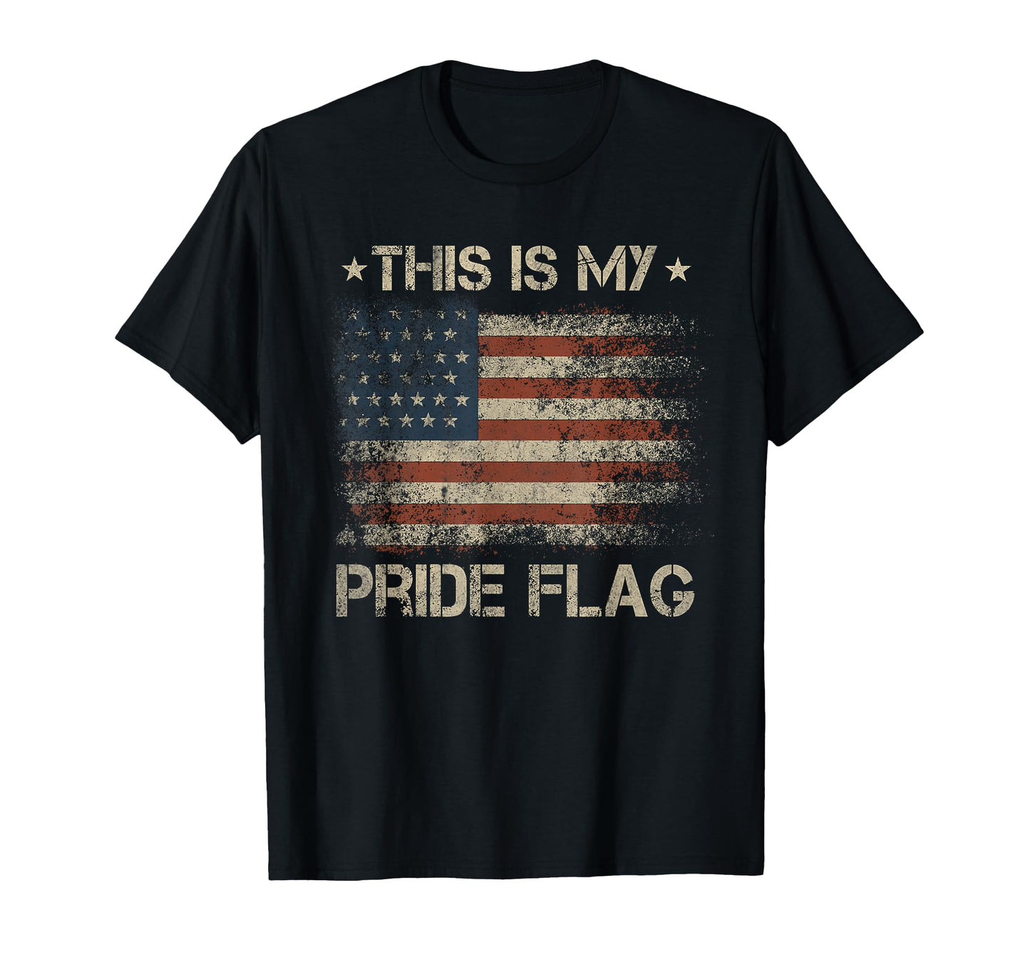 This Is My Pride Flag USA American 4th of July Patriotic T-Shirt