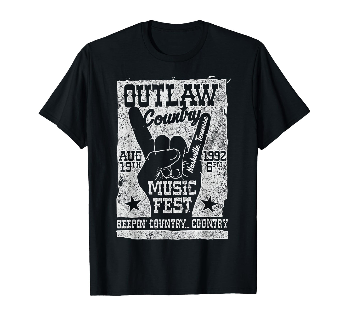 Outlaw Country Music Fest Nashville Vintage T-Shirt
