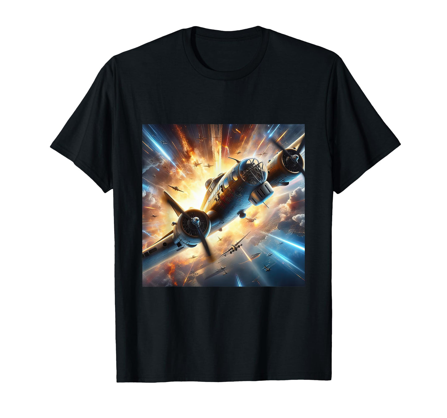 B-17 Flying Fortress WWII B17 USA Warplane T-Shirt