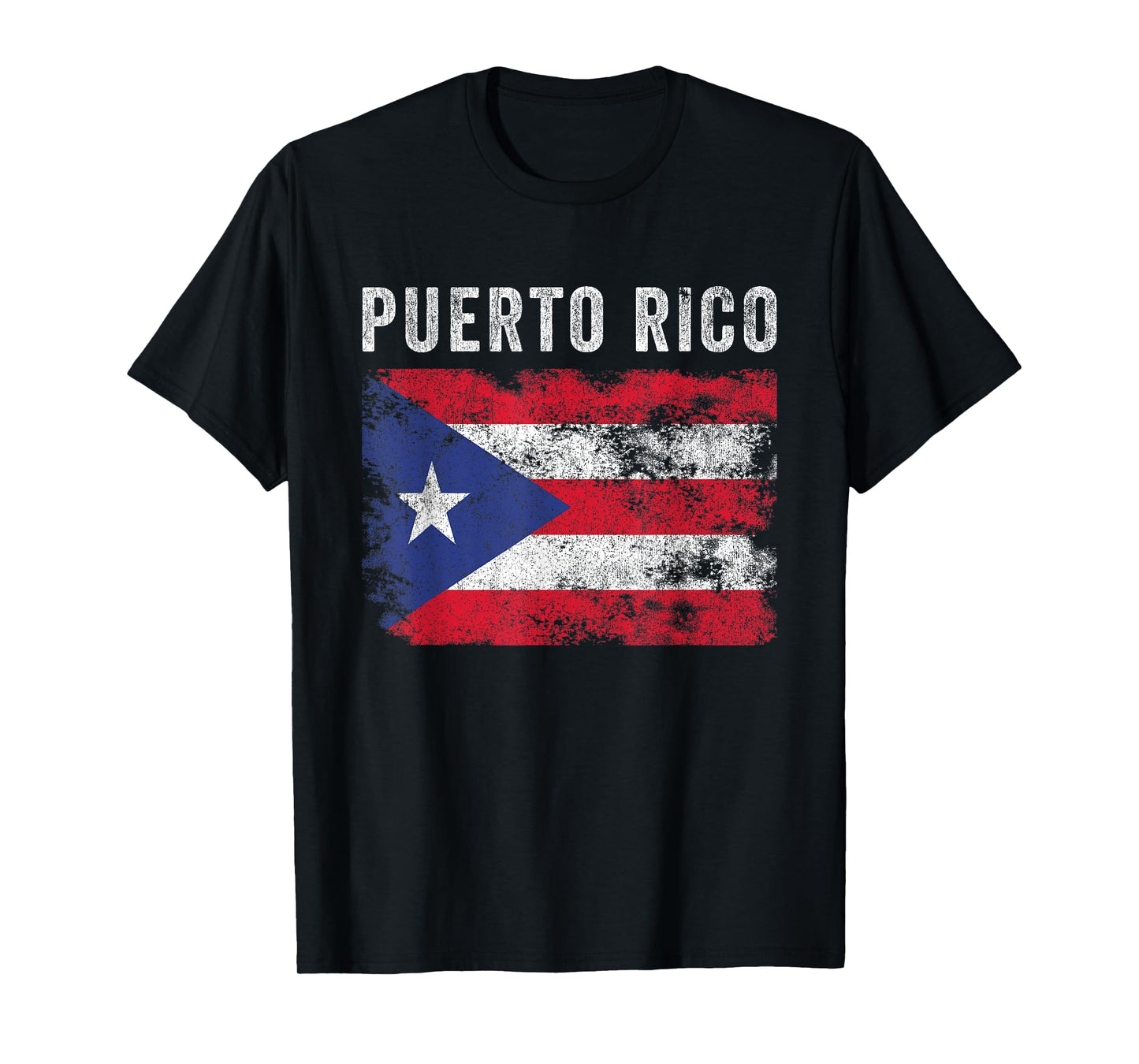 Puerto Rico Flag Distressed - Men Women - Puerto Rican Flag T-Shirt