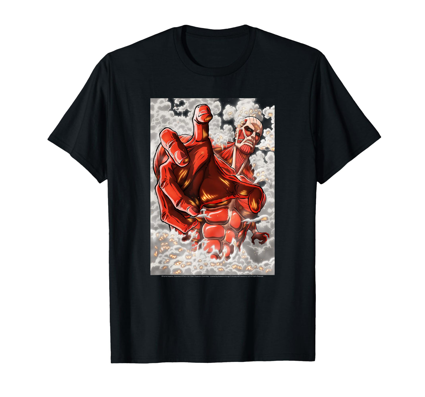 Attack on Titan Season 2 Reaching Colossal Titan Anime T-Shirt
