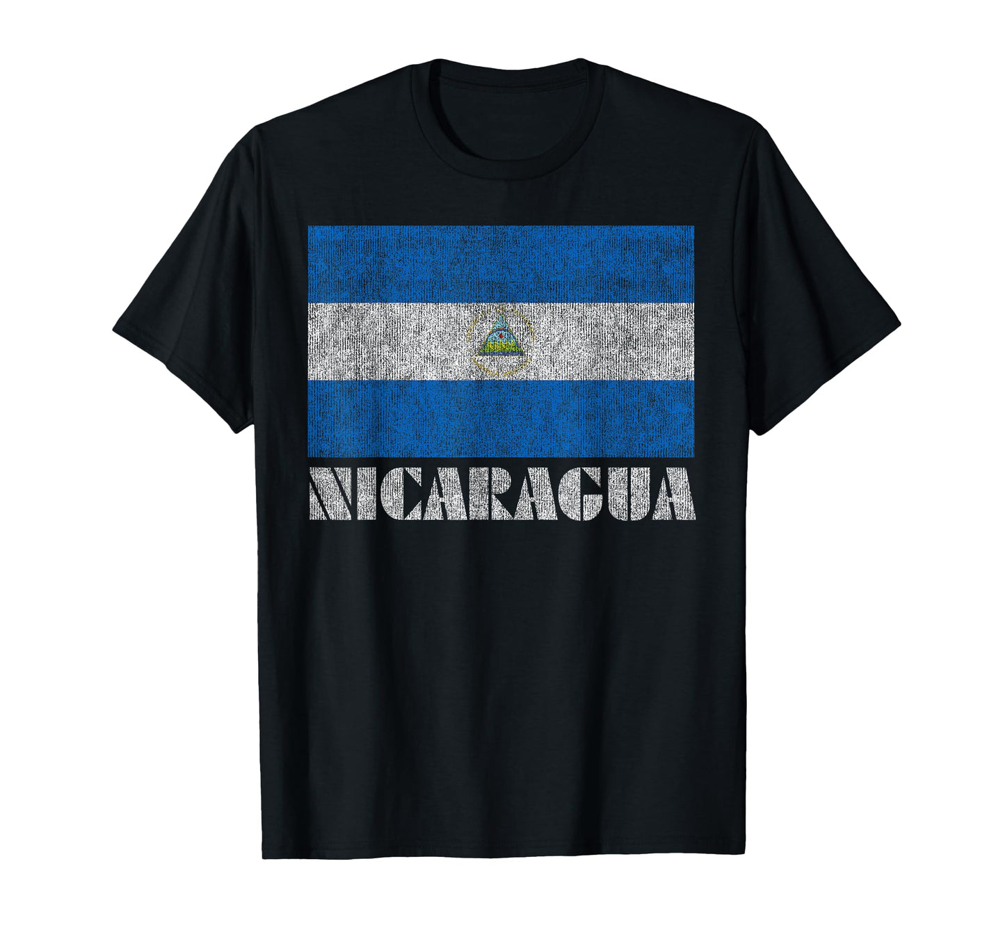 Nicaragua Flag Shirt Retro Vintage Country Men Women Gift T-Shirt