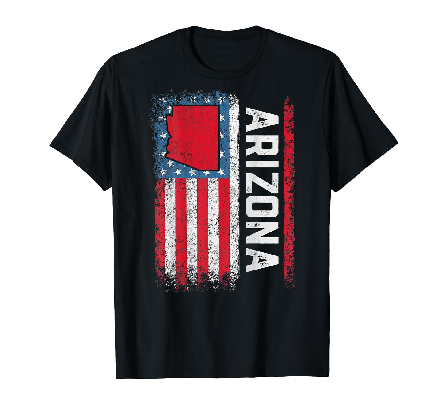 Vintage Arizona State USA Flag Shirt Arizona (On Back) T-Shirt