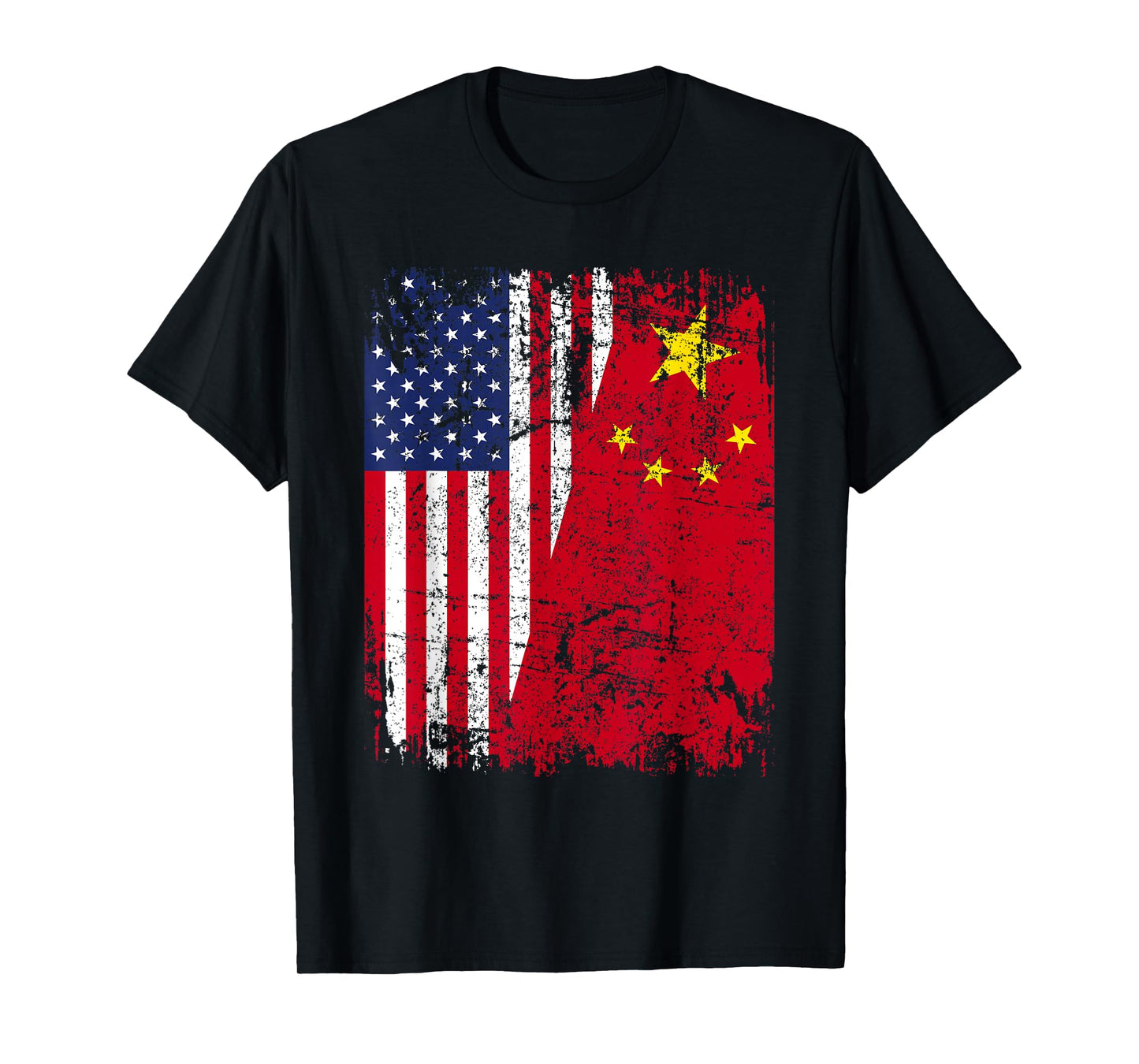 CHINESE American Flag | Men Women Kids | USA CHINA FLAG T-Shirt