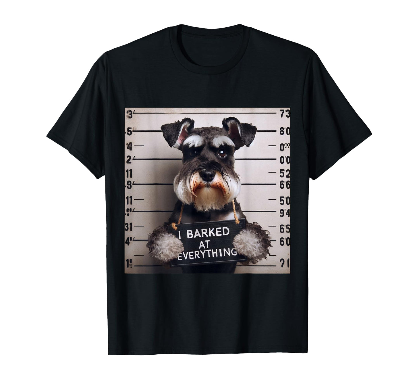 I Barked at Everything Miniature Schnauzer Men Women Kids T-Shirt
