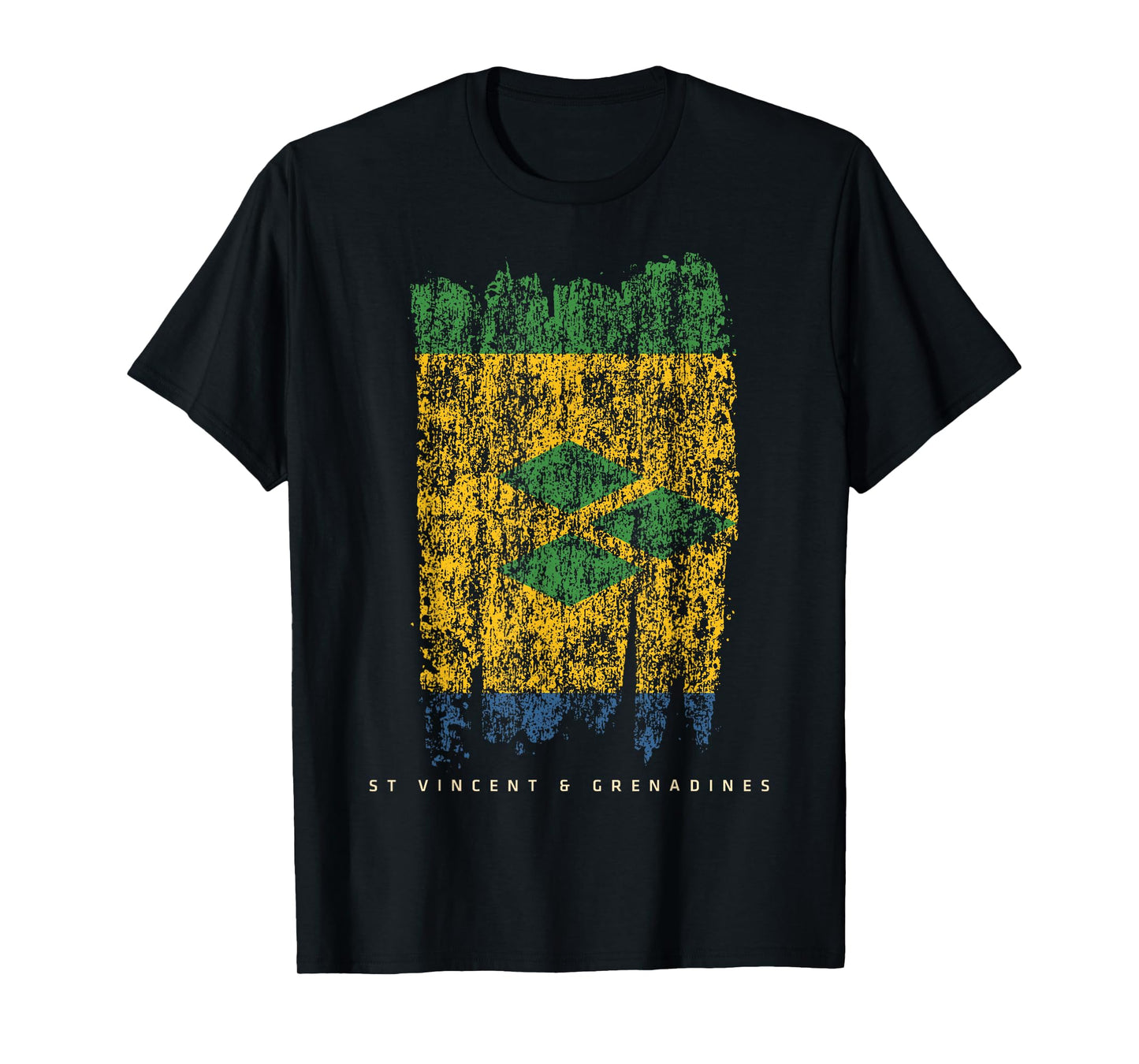 Vintage St. Vincent & Grenadines Flag Retro Saint Vincentian T-Shirt