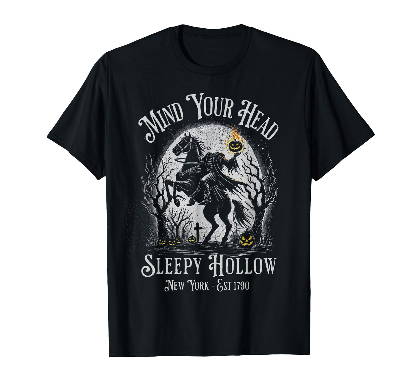 Vintage Mind Your Head Sleepy Hollow Headless Horseman T-Shirt
