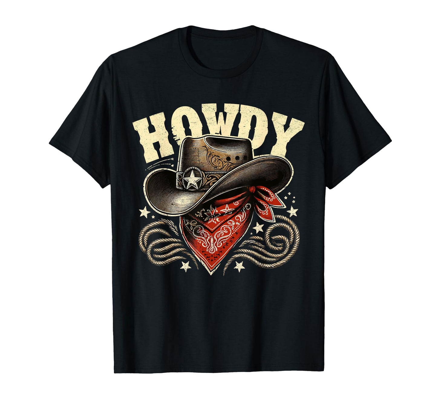 Howdy Cowboy Hat Western Rodeo T-Shirt