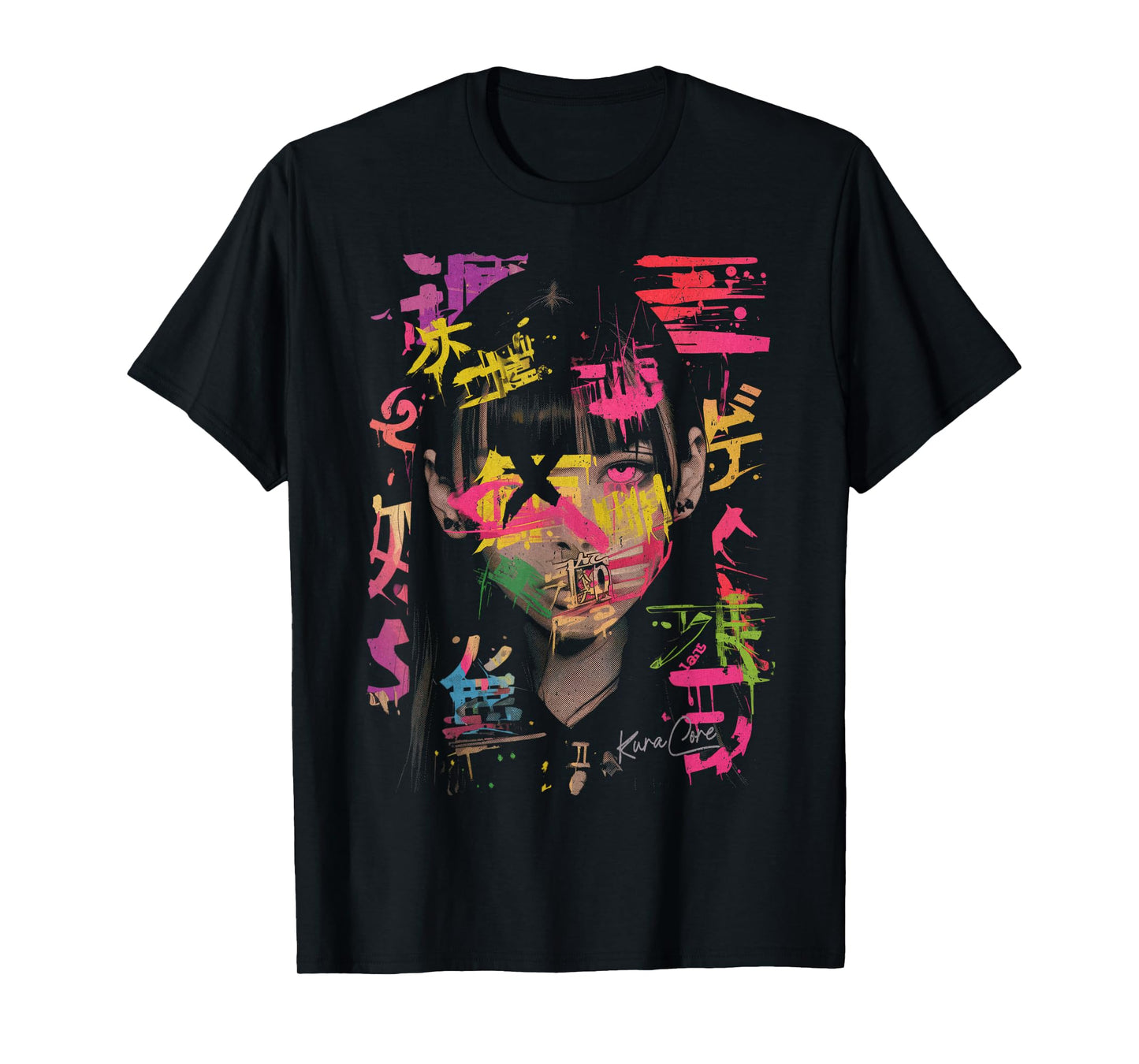 Japanese Streetwear Cyberpunk Y2K Techwear Retro Manga Anime T-Shirt