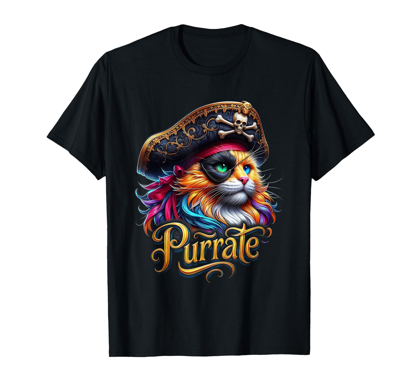 Cat Pirates Cat Purrate Cat Kitty Lover Adventure Memes T-Shirt