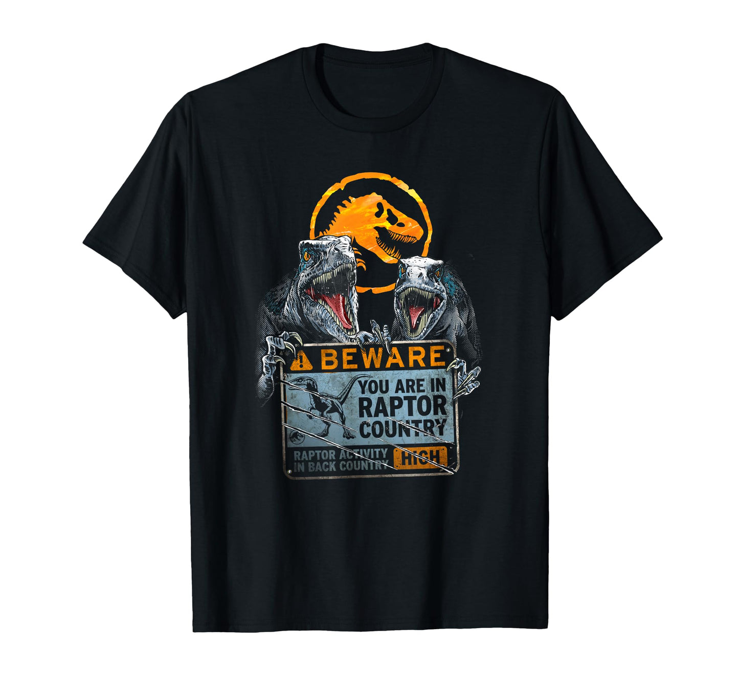 Jurassic World: Dominion Beware You Are In Raptor Country T-Shirt