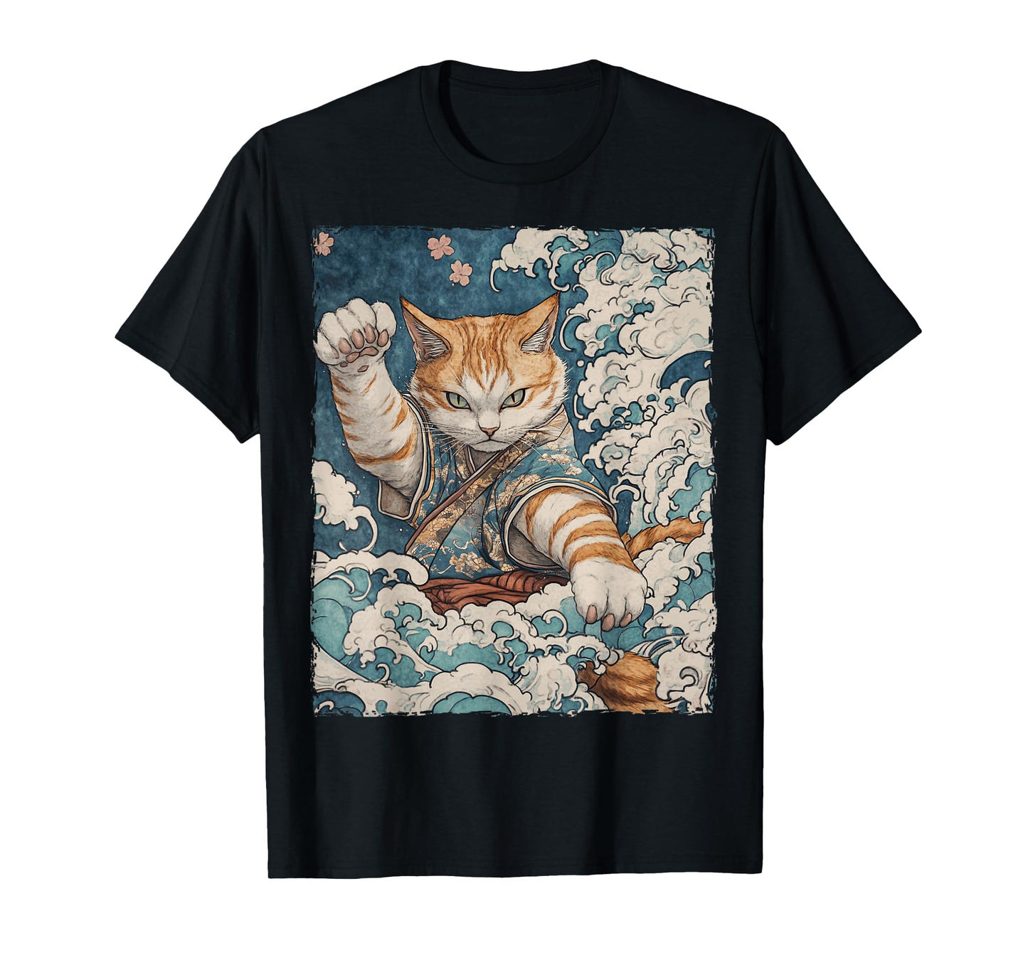 Funny Graphic Cat Japanese Anime Men Women Kids T-Shirt