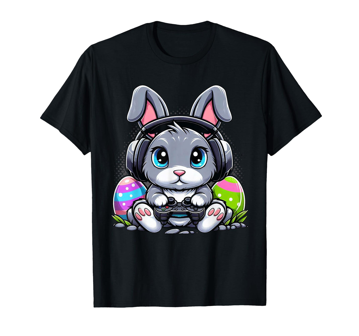 Gamer Happy Easter Day Bunny Egg Funny Boys Girls Kids Gamer T-Shirt
