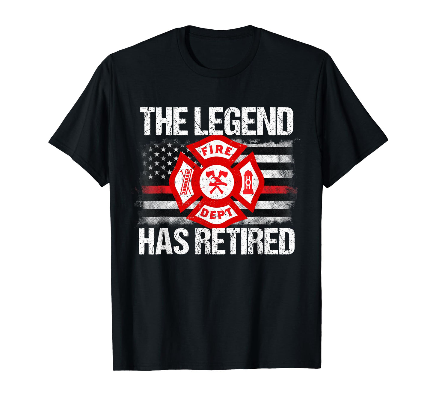 The Legend Has Retired Firefighter Retirement Party Gift T-Shirt