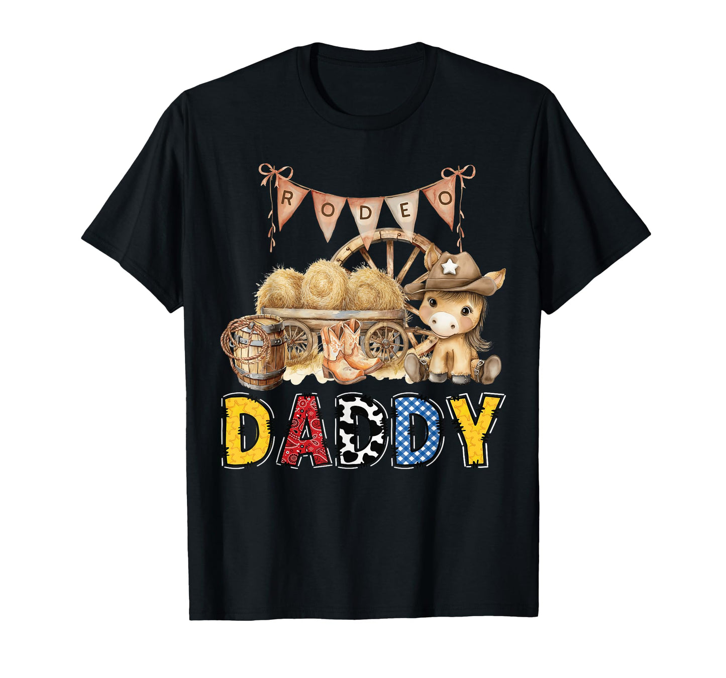 Rodeo Daddy Western Cowboy Birthday Family Matching T-Shirt