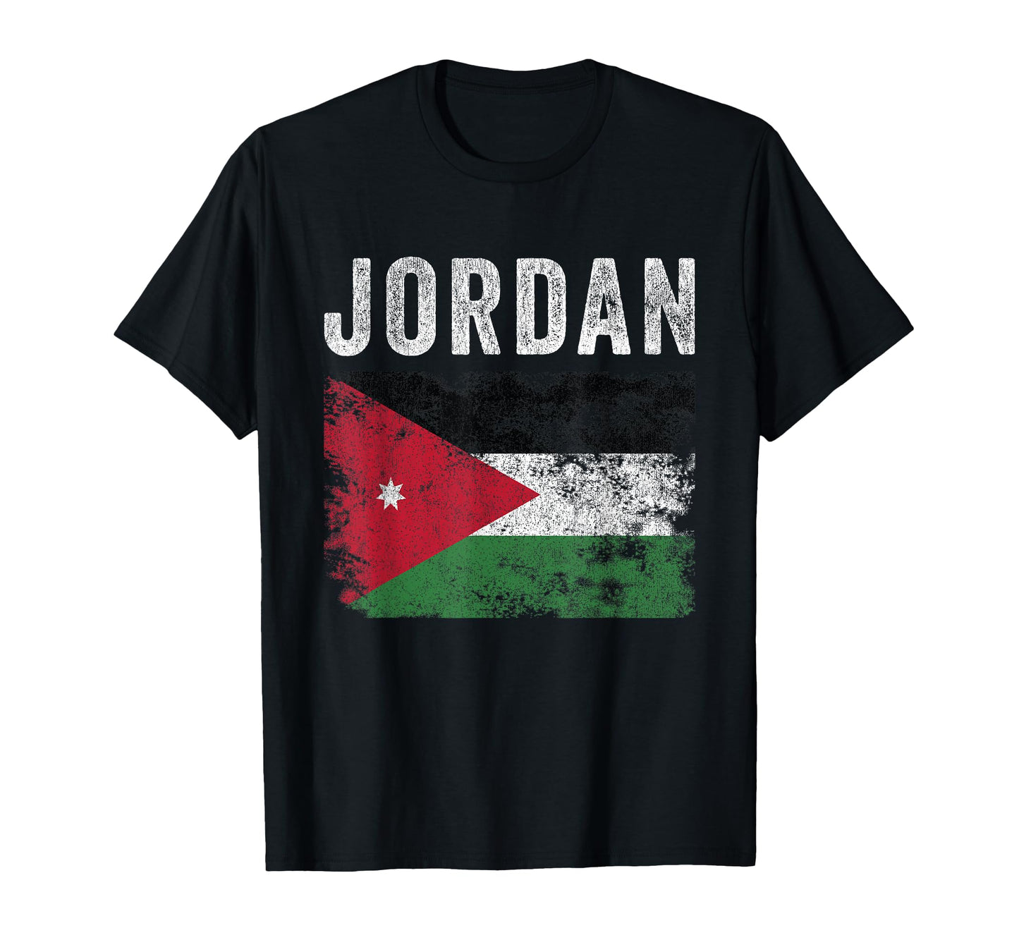 Jordan Flag Distressed - Men Women Kids - Jordanian Flag T-Shirt