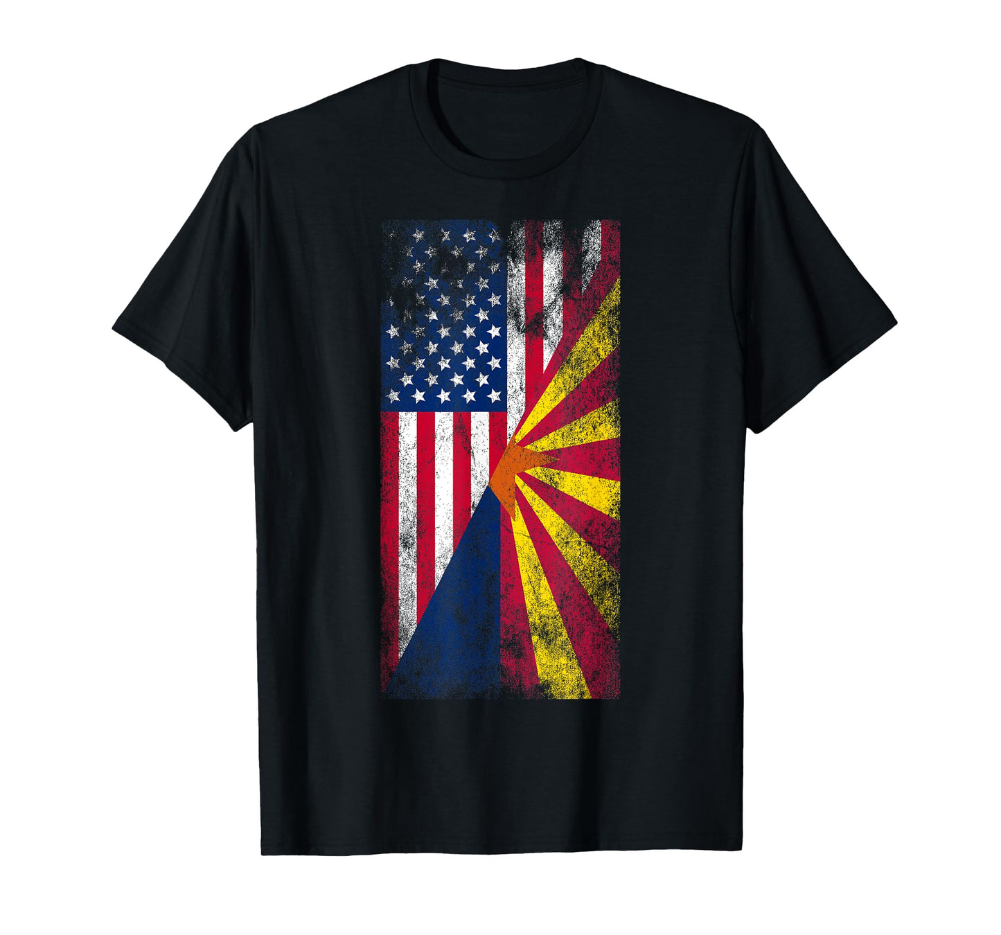Irreverent Tees USA & Arizona Flags - American Arizonan Unisex T-Shirt