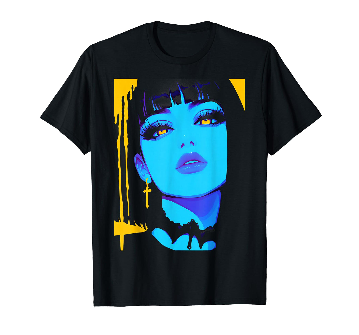 Cybergoth Cybercore Grunge Punk Goth Girl Alt Anime Manga T-Shirt