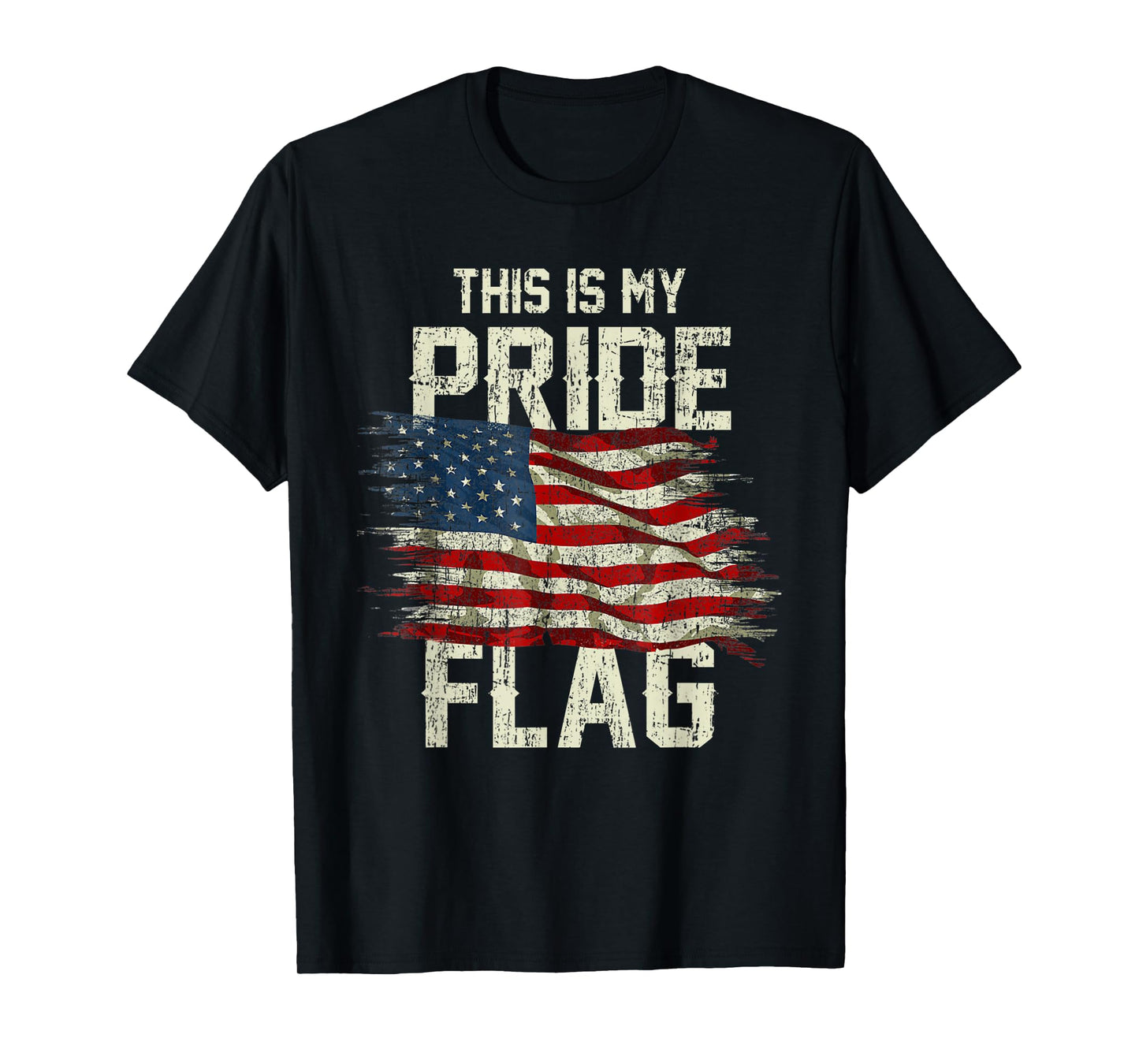 This is My Pride Flag USA American 4th of July Patriotic T-Shirt