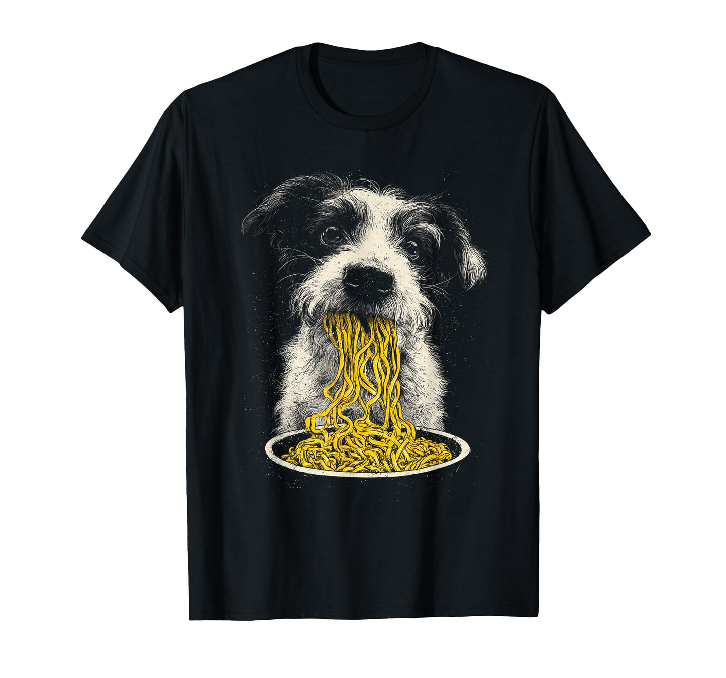 Baby Dog Eating Ramen T-Shirt