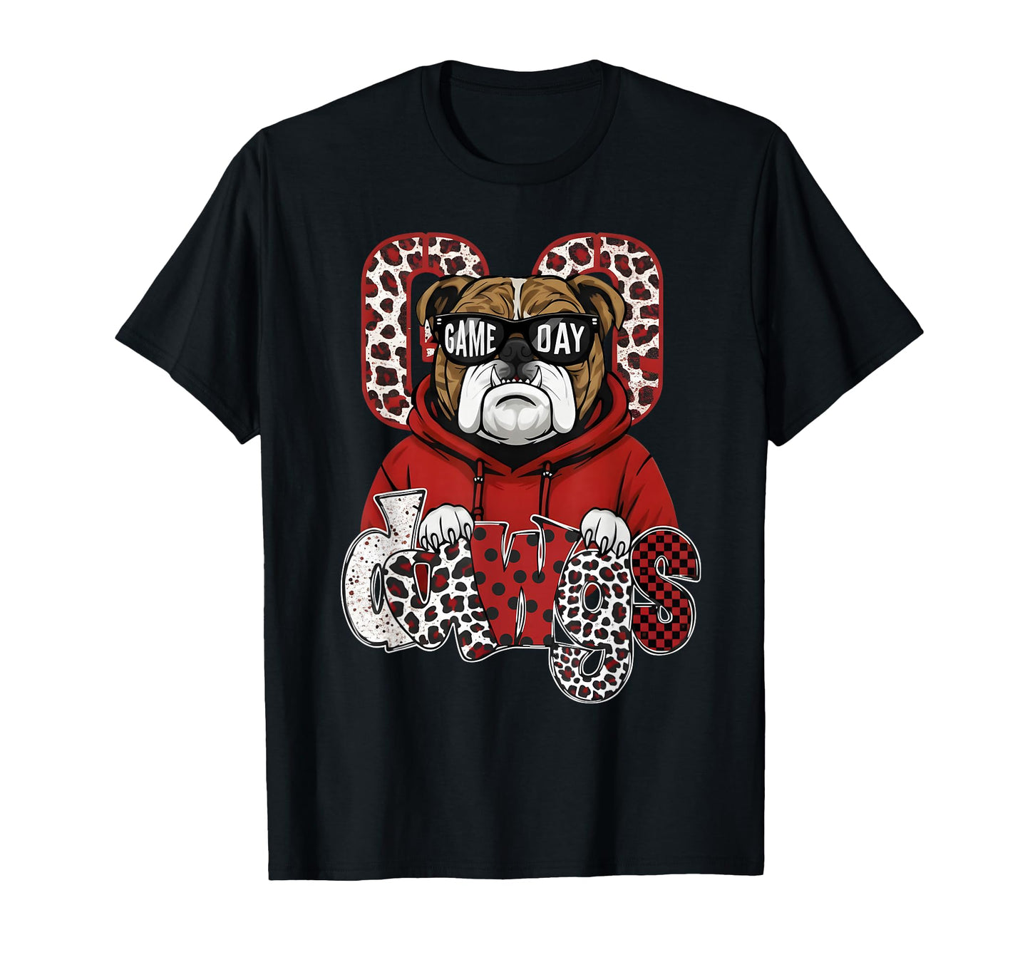 Retro Game Day Go Dawgs Pride Bulldog Name for Men Women Kid T-Shirt