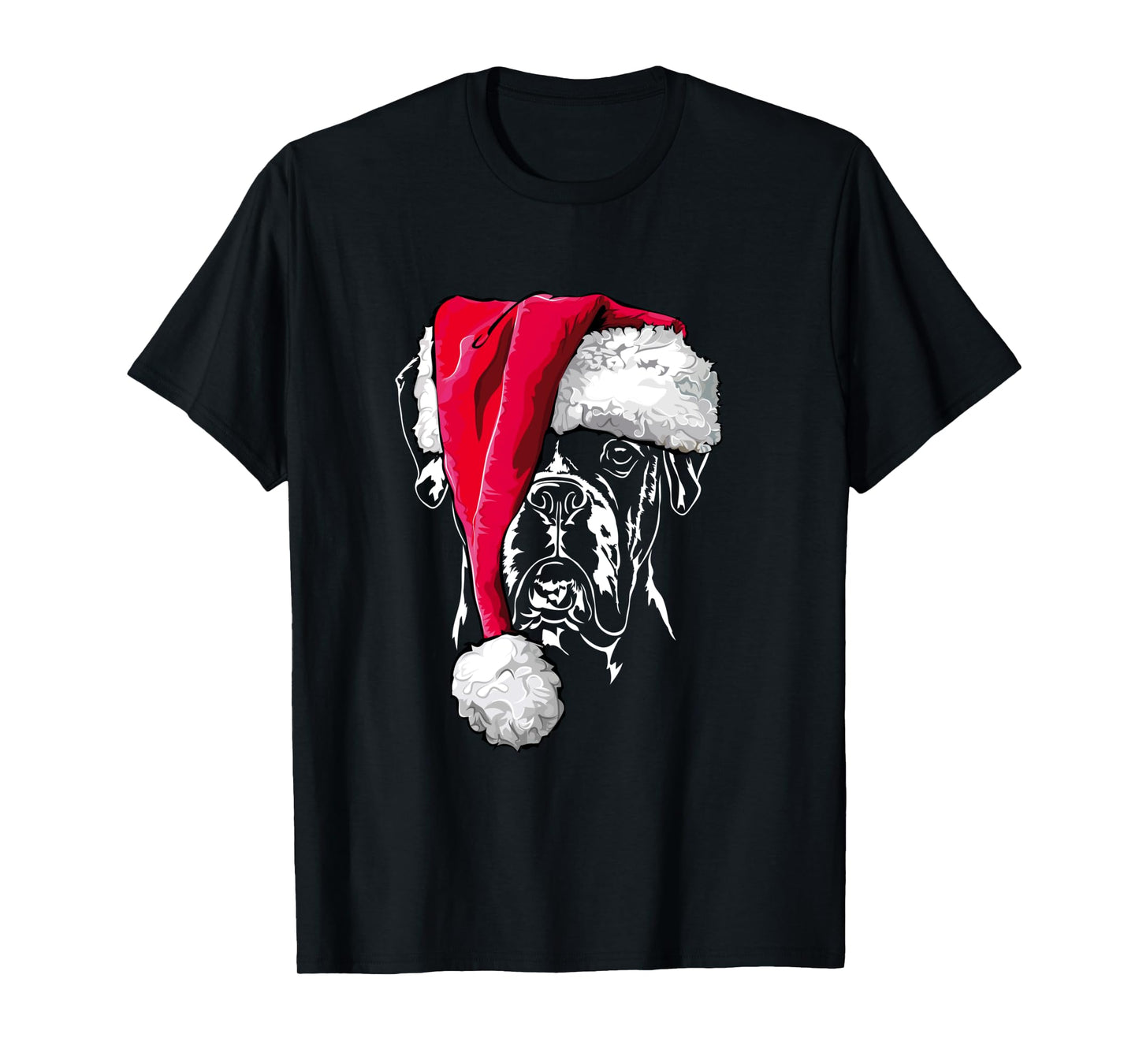 Funny Boxer Dog Santa Christmas dog mom gift present Long Sleeve T-Shirt