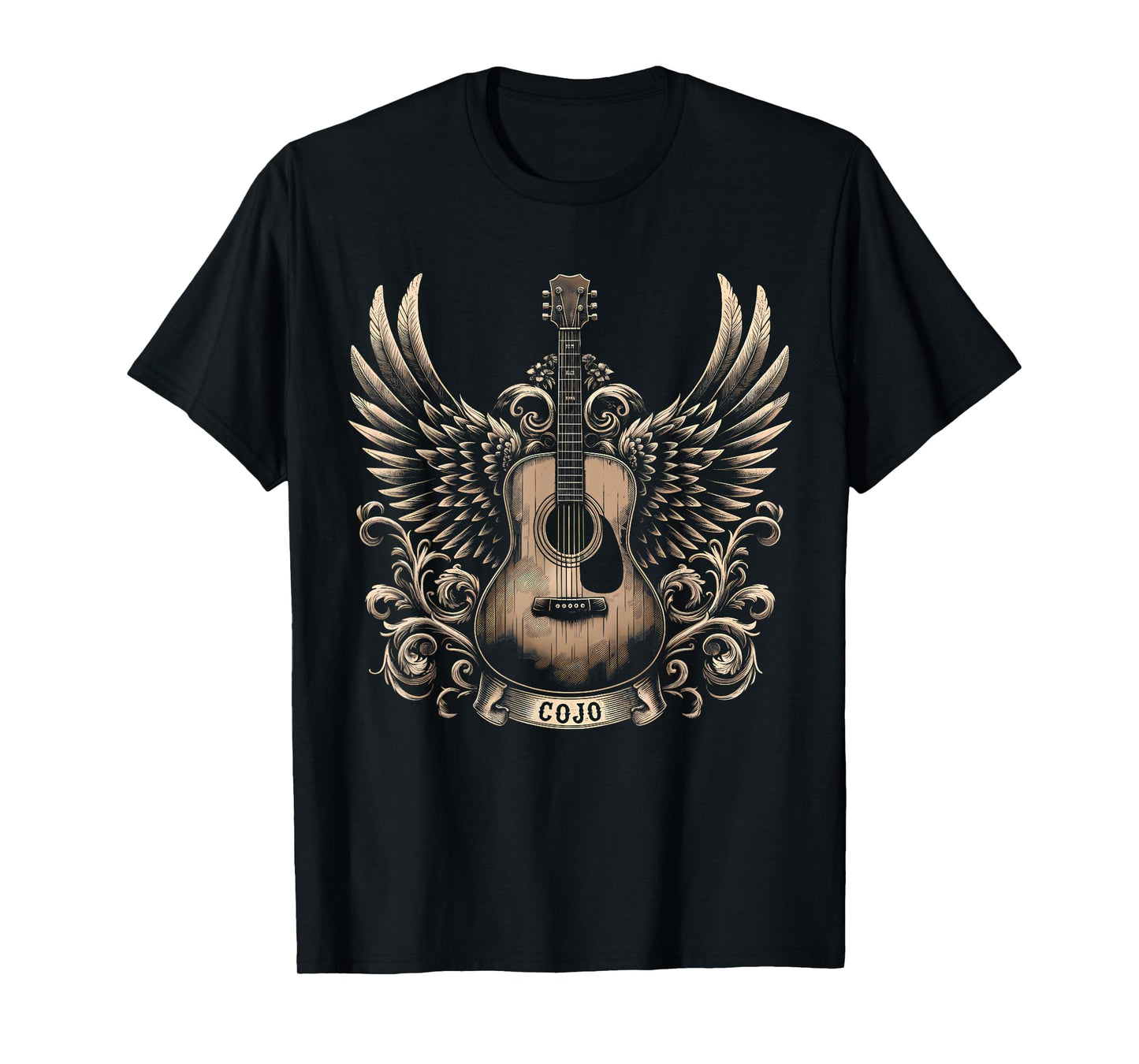 Distressed Cojo Name & Guitar Country Music Retro Outlaw T-Shirt