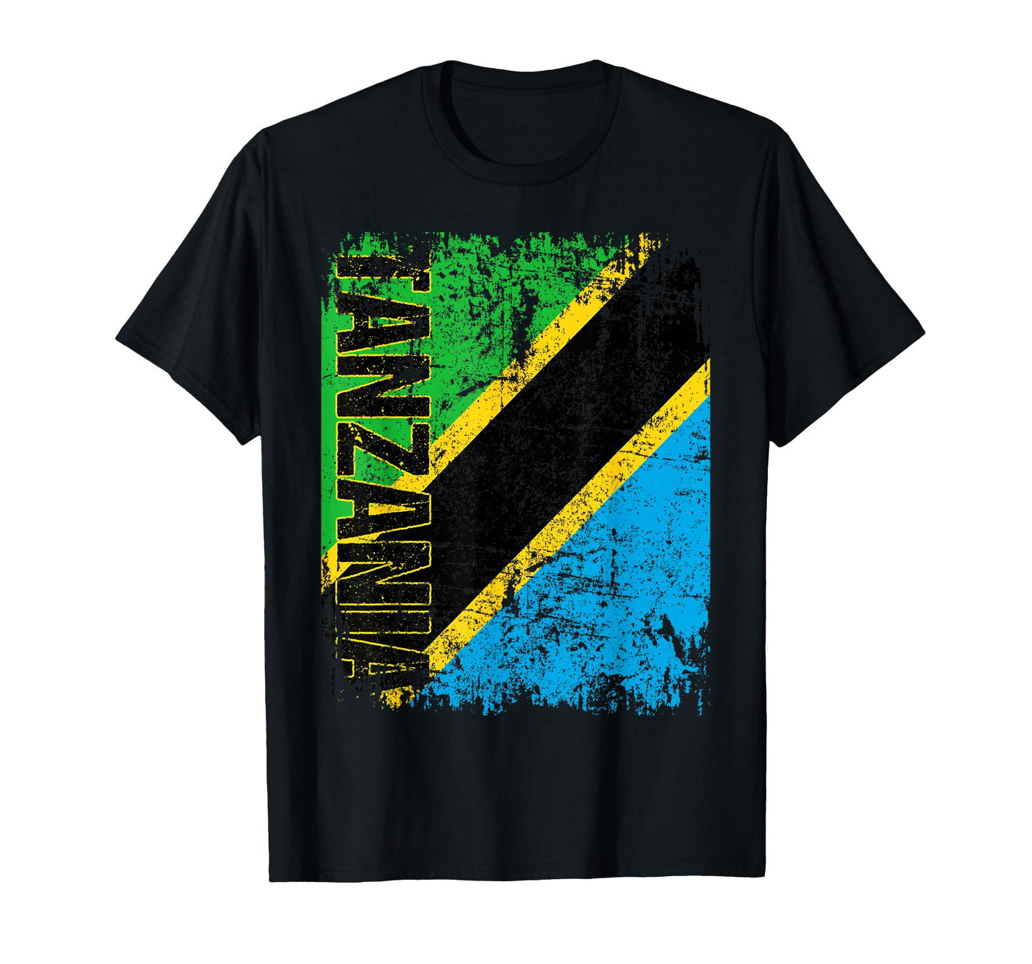 TANZANIA Flag Vintage Distressed TANZANIA T-Shirt