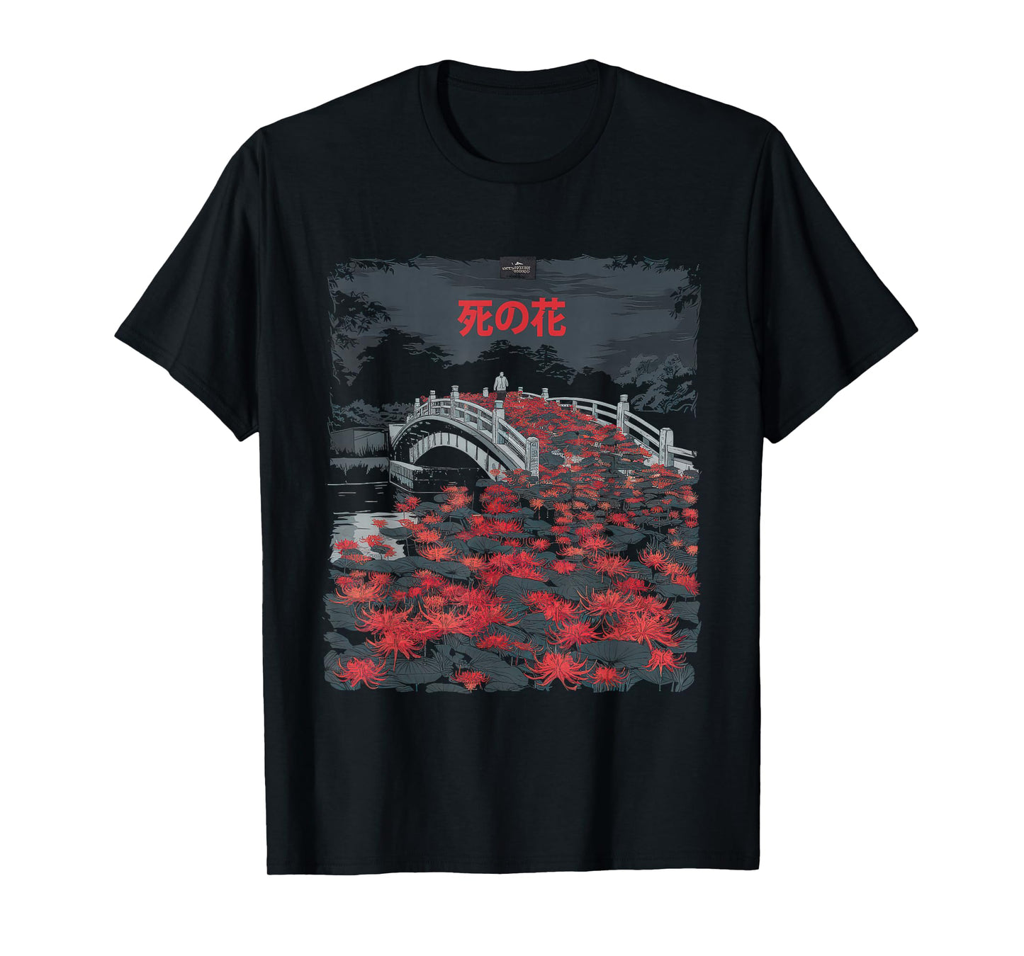 Japanese T-Shirt for Men and Women, Spider Lily Anime Flower T-Shirt