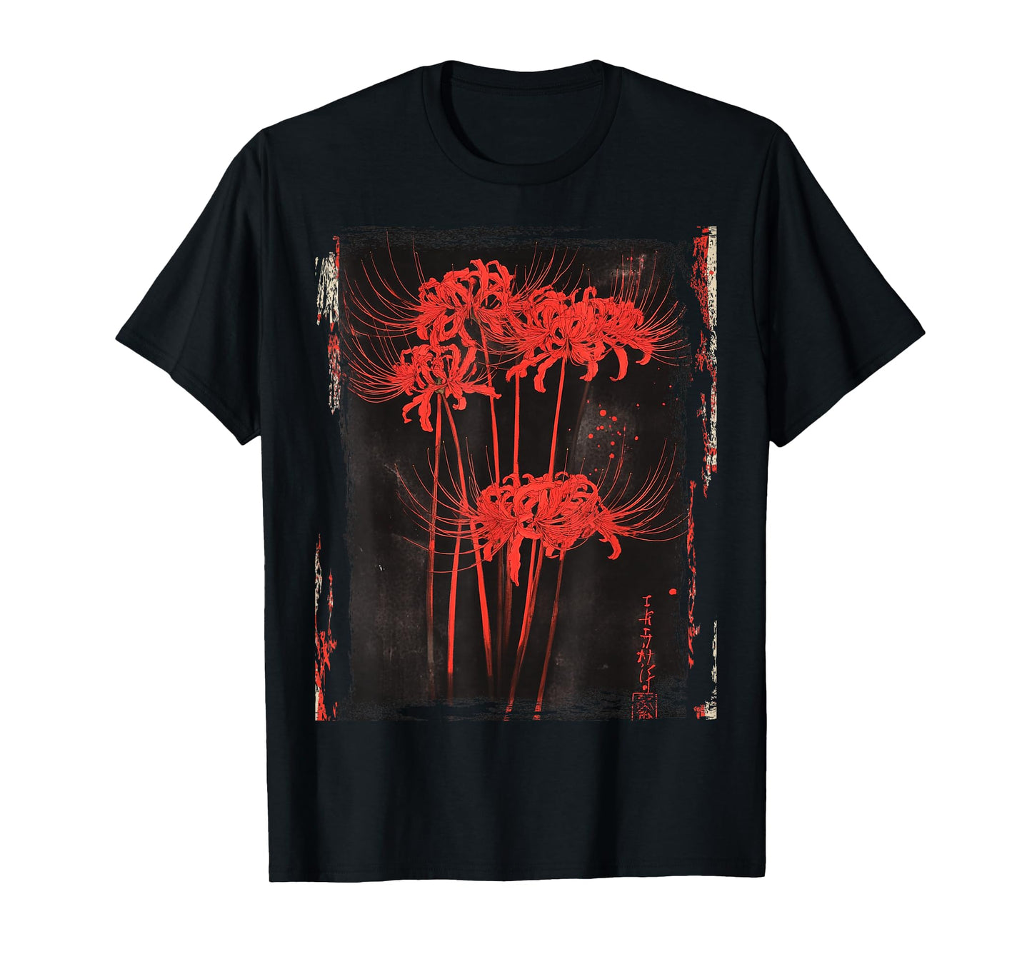 Japanese Spider Lily Anime Aesthetic Flower Soft Grunge T-Shirt