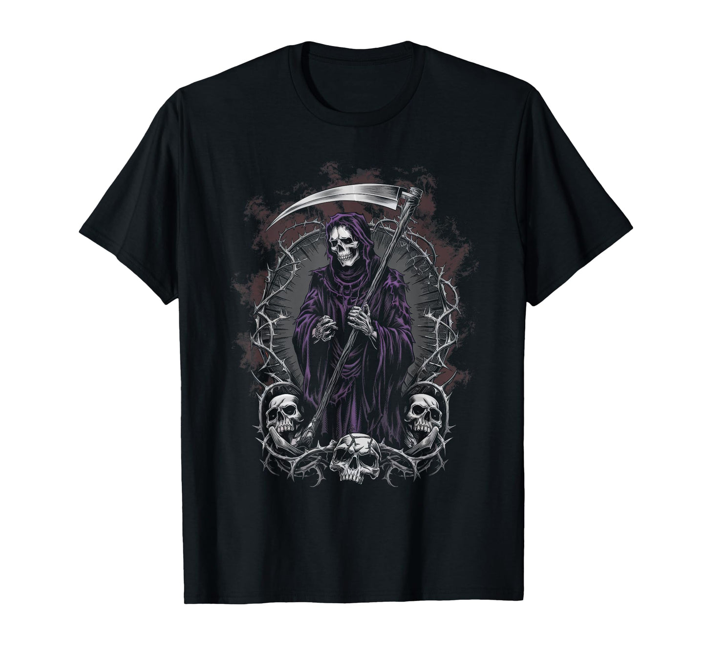 Grim Reaper Artwork Horror Halloween T-Shirt
