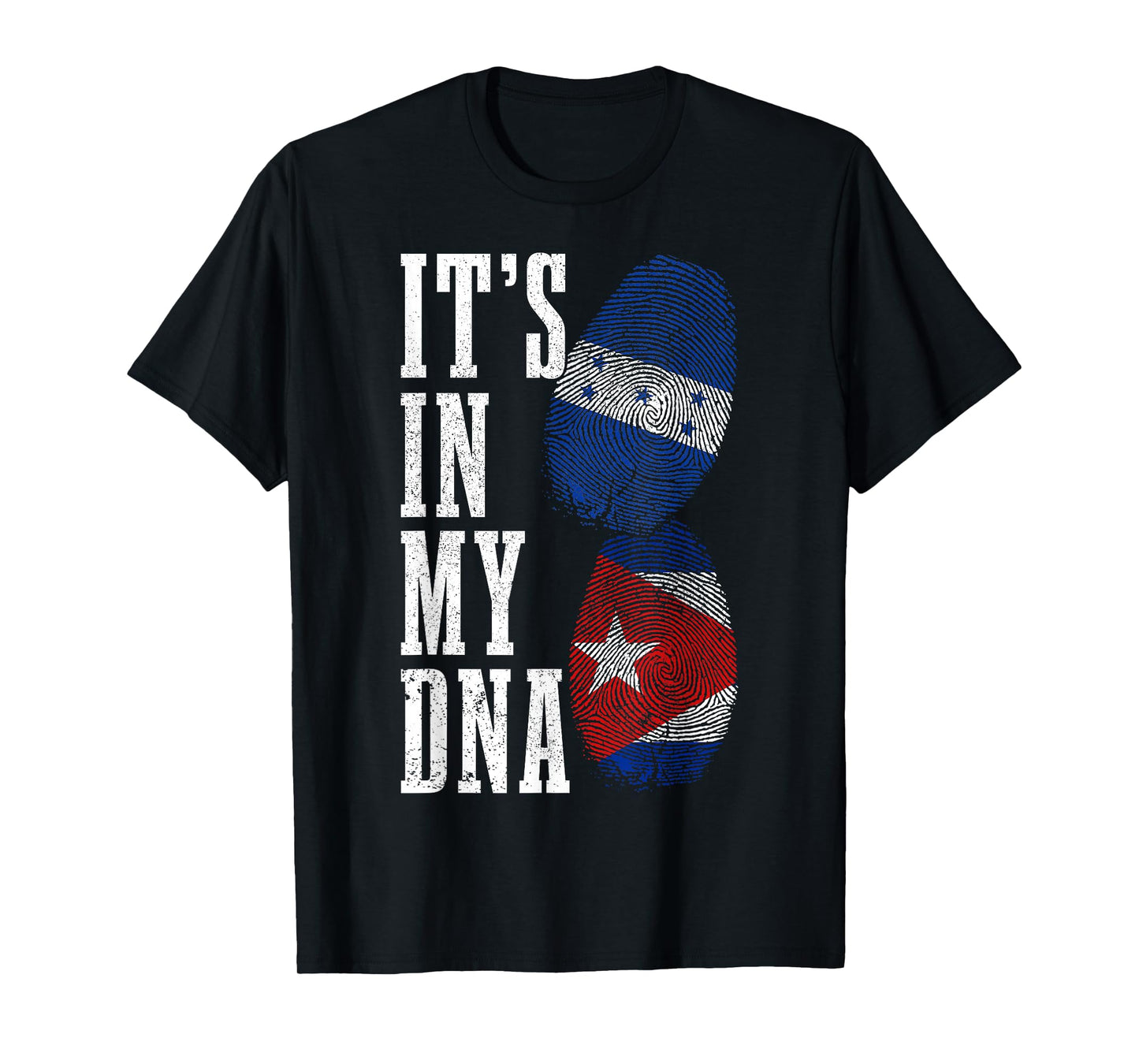 Honduras Cuba In My DNA Cuban Honduran Flag Pride Heritage T-Shirt