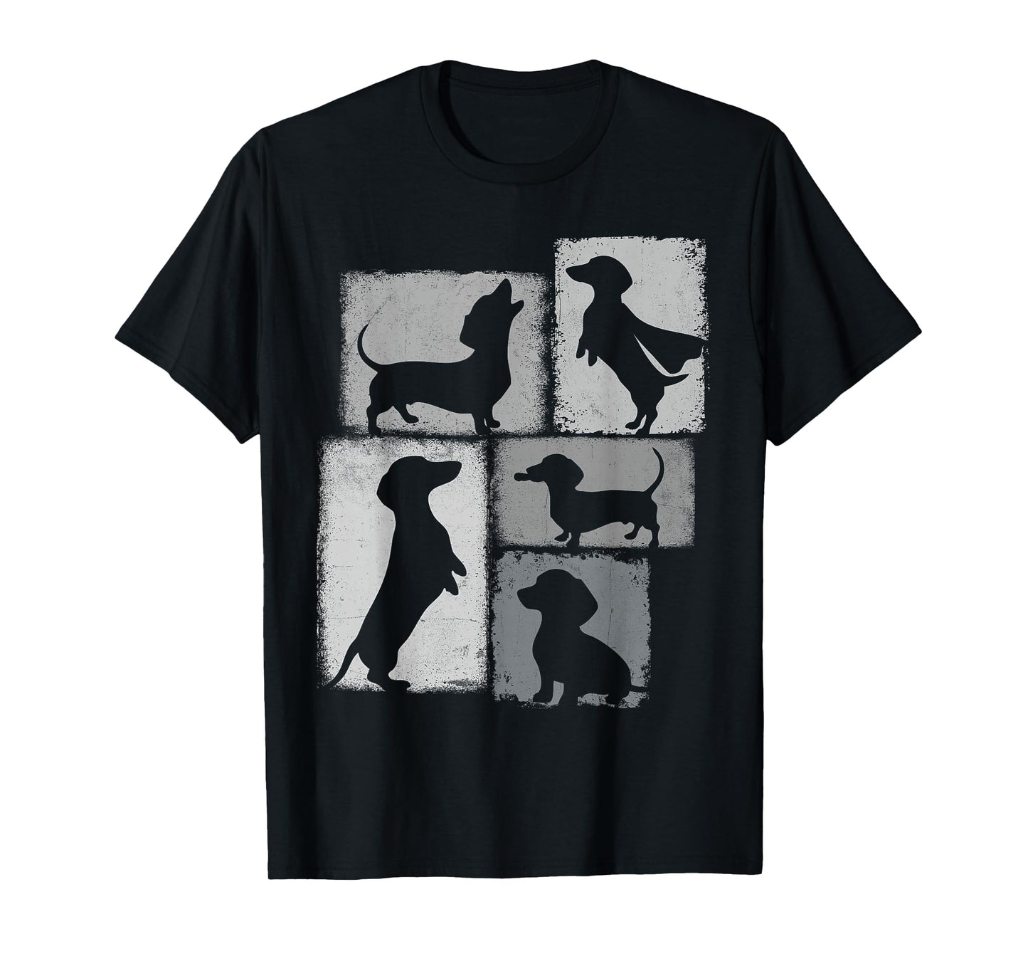 Weenie Vintage Collage Dachshund Dad Mom God Lover T-Shirt
