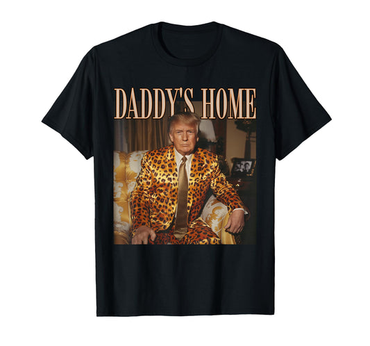 Funny Trump Leopard Daddy's Home, Trump 2024 T-Shirt
