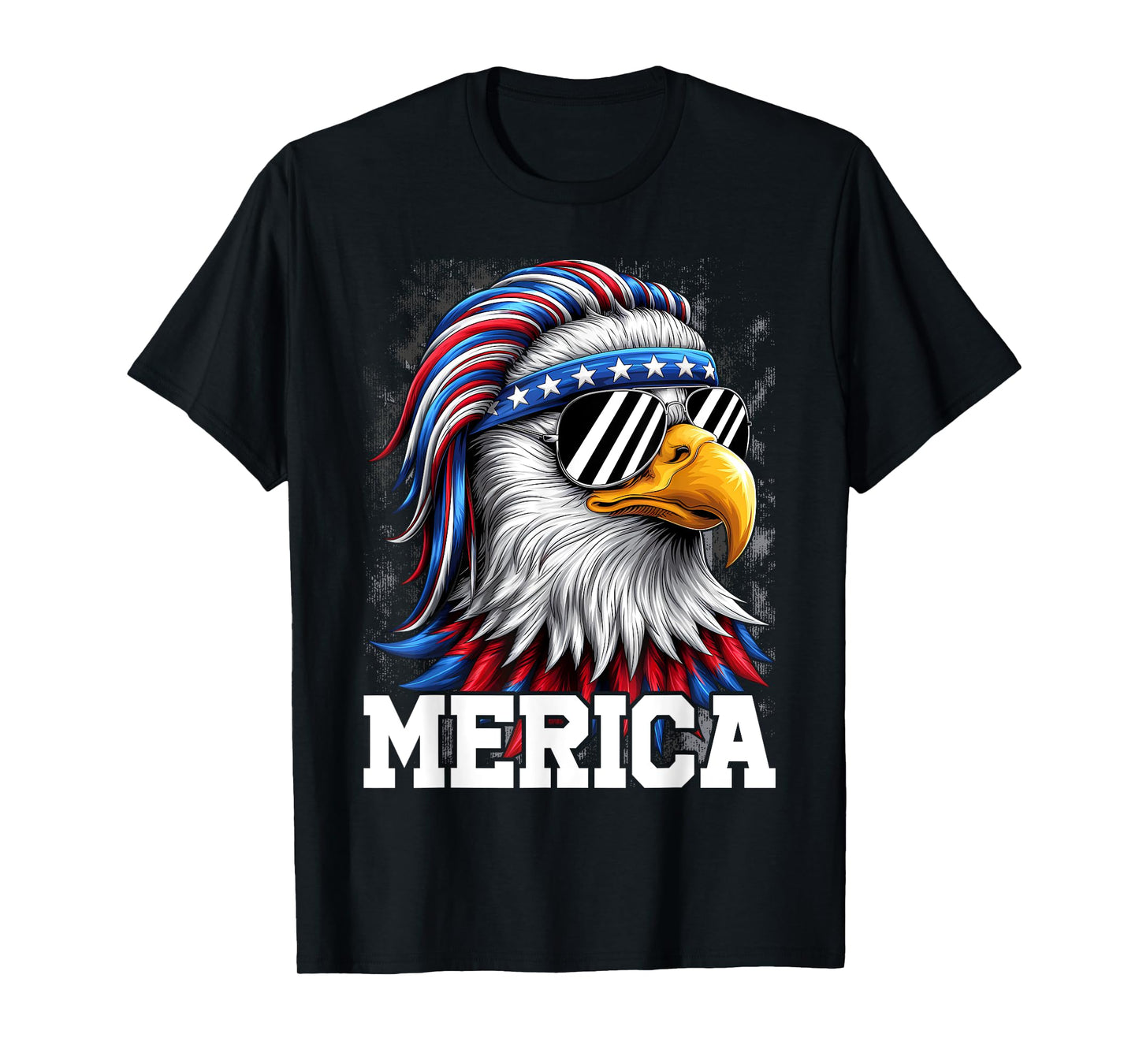 Merica Toddler Eagle Funny Patriotic Eagle USA Flag Kids T-Shirt