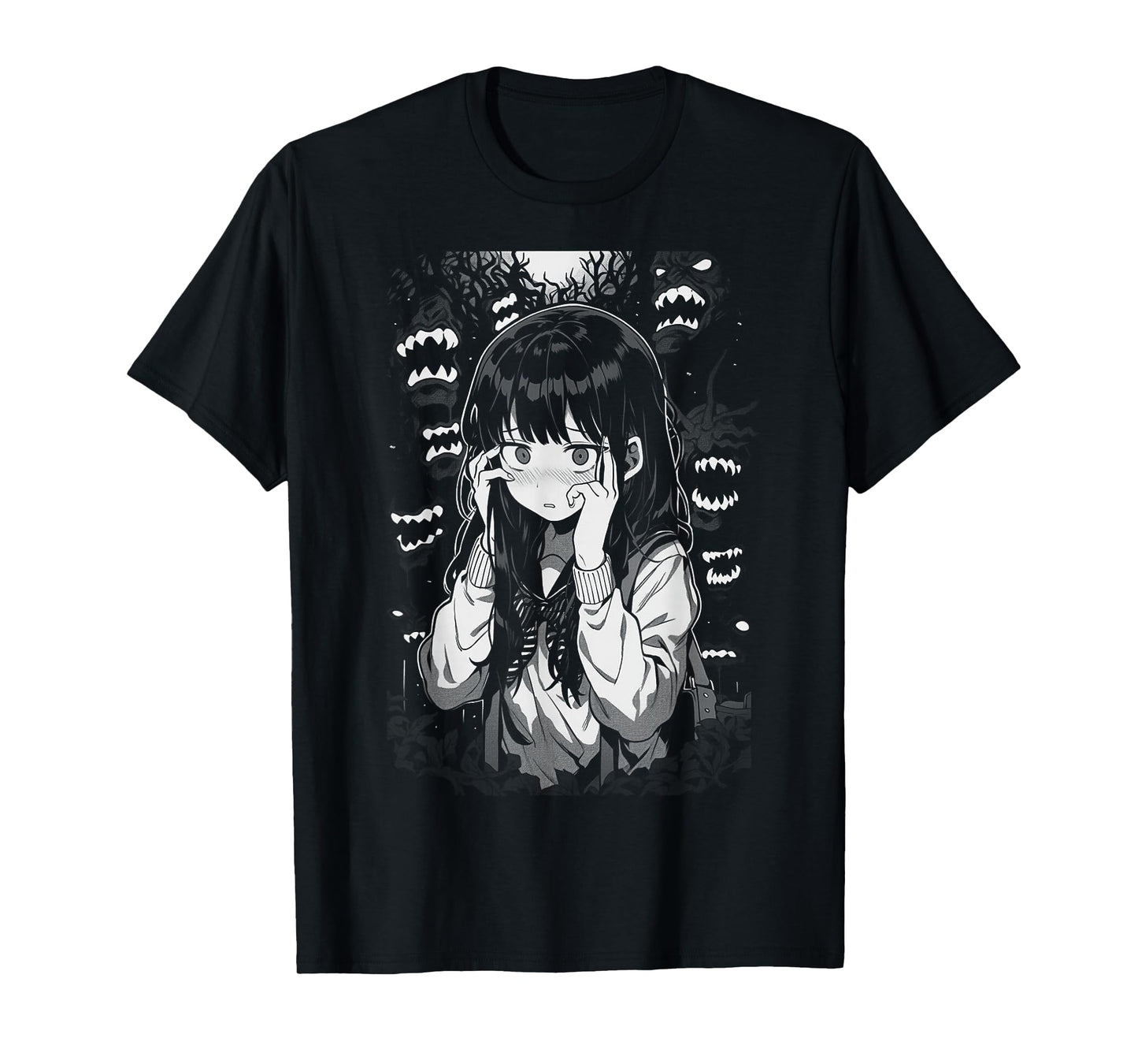 Horror Anime Manga Harajuku Gothic Grunge Aesthetic | Egirl T-Shirt