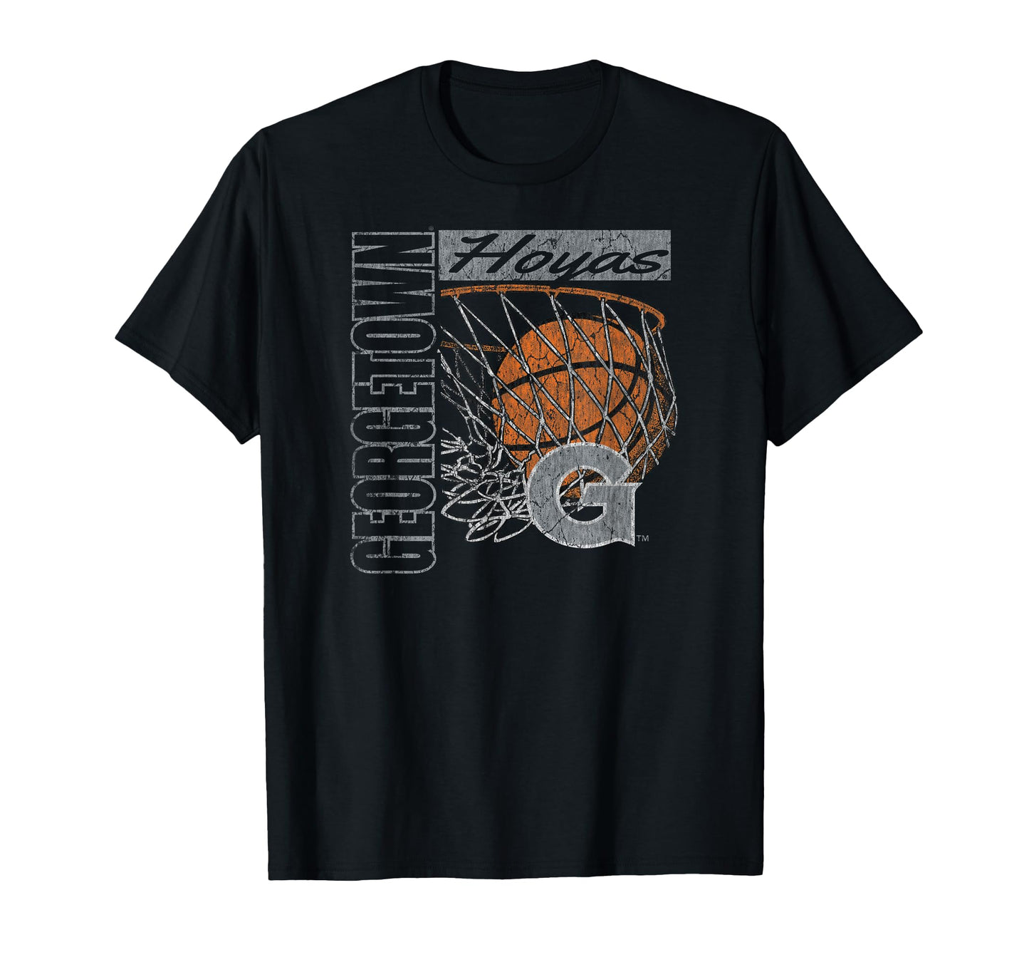 Georgetown Hoyas Vintage Basketball 90's Navy T-Shirt
